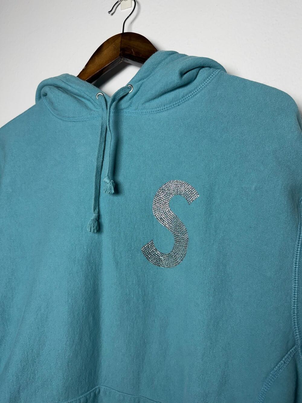 Supreme x Swarovski S Logo Hooded Sweatshirt